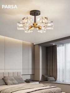 PARSA | Luxurious Full Copper Crystal Ceiling Light