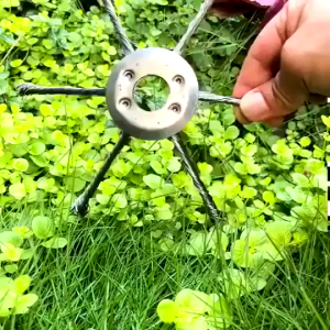 6 Steel Wire Grass Trimmer Head Lawn Mower Removal Weeding Plate Swing Blade Universal Garden Tool