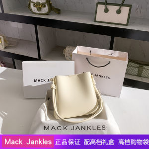 Hong Kong K Jankles Genuine Leather Bucket Bag Womens Large Capacity Handbag New 2025 Crossbody Shoulder Bag Soft Handle
