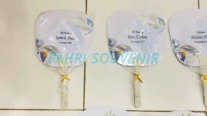 Souvenir Pernikahan Khitanan & Ultah Kipas Shabby Custom Nama