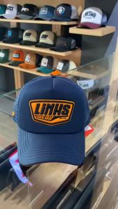 LINKSWEAR Topi Jaring Pria Bordir Topi Trucker Jaring Distro LTTFNA085