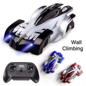 2.4G RC CAR Wall Climbing Car Remote Control Toys Climb Wall Ceiling Light Racing Model Electric Anti-gravity Children Toy