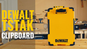 DEWALT TSTAK Clipboard Case with LED LIGHT great for outdoor planning in the dark Shock Resist Bumpers DWST82732-1