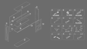 Bathroom Cabinet Medicine Cabinet with Adjustable ShelvesMultifunctional Wall Cabinet White