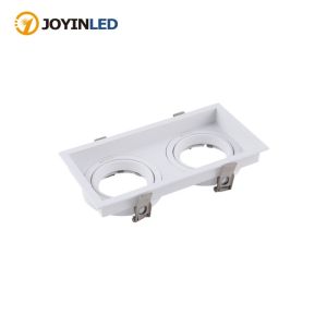 JOYINLED Aluminum Spot Light White Black Double Head Replaceable Lamp Holder GU10 Tube Holder MR16 Ceiling Lamp Holder