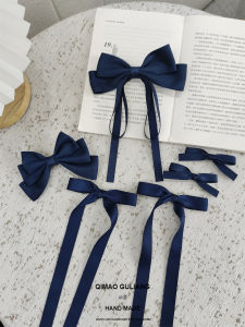 Kẹp Tóc Thắt Nút Bướm Dễ Thương Cho Bé Gái Màu Xanh Lam Kẹp Tóc Tai Lông Vịt Kẹp Tóc Phong Cách Hàn Quốc Đồ Trang Trí Tóc Cho Trẻ Em