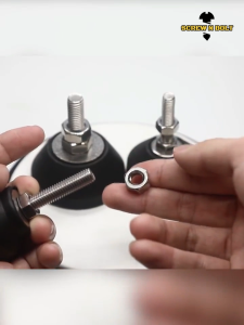 ขา ปรับระดับ โต๊ะ เฟอร์ฯ ขาฉิ่ง ทรงโดม หุ้มยางกันครูด สแตนเลส 304 ฐาน 40 มม. M6 M8 M10 M12 / Leg Leveler Nylon Cover SUS