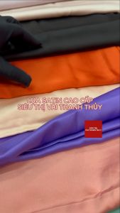 VẢI LỤA SATIN MAY ÁO DÀI - PIJAMA-DÒNG VẢI TRUNG CẤP