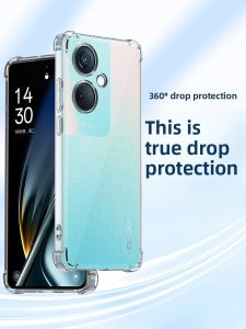 Henyou | Transparent Anti-Fall Protection Case For Oppo Reno14 Pro Mobile Phone Silicone Material Four Corner Airbag Design Men Women