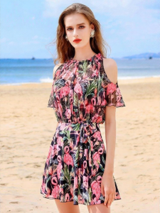 Barbie | Fashionable Slimming Modest One-piece Swimsuit for Spa