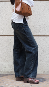 TRJ01 กางเกงยีนส์ กางเกงผู้หญิง ไทยยีนส์ ขากระบอกกลาง กางเกงยีนส์สีสโนว์ ใส่ได้หลากหลายทุกสไตล์ - THAIJEANS