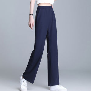 New 2026 Spring French Design High Waist Tapered Wide Leg Pants with Drape