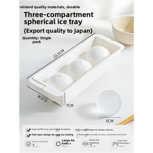 QIAOLESEN | Food-Grade Silicone Whisky Round Ice Maker Ice Cube Mold