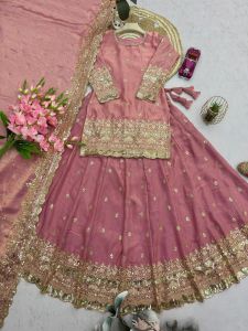 [PRE-ORDER] 2026 AUG BOLLYWOOD LEHENGA SUIT WITH EMBROIDERY SEQUINS WORK SIZE M TO 2XL| EMBROIDERY LEHENGA | SEQUENCE WORK LEHENGA | WEDDING LEHENGA | PARTY WEAR LEHENGA | INDIAN WEDDING SUIT | LEHENGA WITH DUPATTA | 3 PIECE LEHENGA SET | BRIDAL LEHENGA