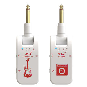IRIN | 2.4G Wireless Guitar System WS-4 Guitar Transmitter Receiver 2 in 1 Plug 8 Channel Switching Guitar 12ms Delay Guitar Accessorie