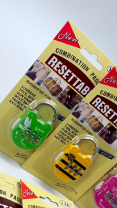 Y2K Luggage Lock 3 Digit Resettable Travel Padlock Password Lock Luggage Bag Locks Luggage Locker Kunci Mangga 行李锁