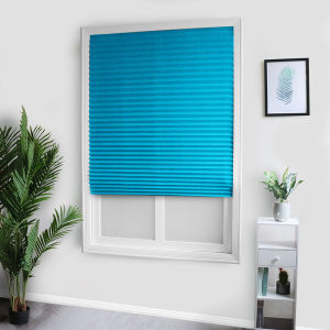 Self-Adhesive Pleated Blinds Half Blackout Window Curtains For Bathroom Balcony Blinds Curtains Living Room Shades