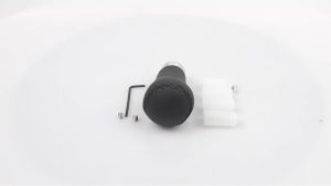 Universal Manual Leather Red/Black Stitch Car Gear Stick Shift Knob Shifter Lever Pen Replacement Gearstick Car Interior Parts