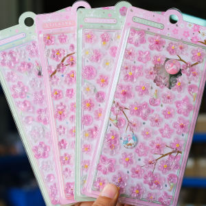Shanle | Cherry Blossom 3D Crystal Embossed Stickers