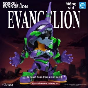 MENGYUANHUAN | Hộp Đồ Chơi Lắp Ráp Q-version Evangelion Unit-01 Có Thể Điều Chỉnh Nhiều Tư Thế