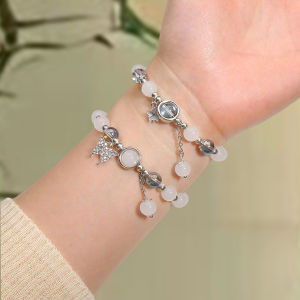 Vòng đeo tay đá mắt mèo kính cho nữ Phụ Nữ Vòng Tay Hạt Charm đơn giản trang sức thời trang phụ kiện