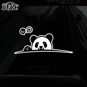 Cute Patriotic Panda Reflective Car Sticker