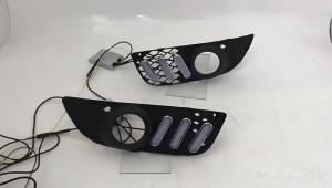 1 Set For Mitsubishi Lancer EX 2009 2010 2011 2012 2013 2014 LED DRL Daytime Running Lights Daylight Fog Head Lamp