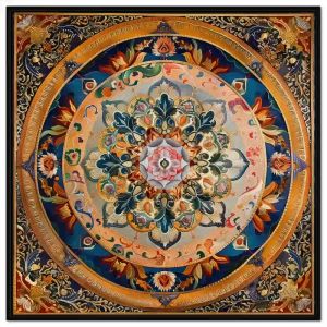 Tranh phông nền thờ cúng họa tiết tranh phật cổ điển tranh treo tường tranh dán tường in canvas. CGI - 432