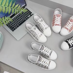 Giày lười vải nữ đế cao su mềm êm chân cao 2cm