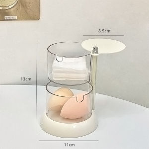 Elegant European Desktop Makeup Brush Storage Cylinder Student Bedroom Eyeliner Lipstick Organizer Rack Plastic Detachable Mobile