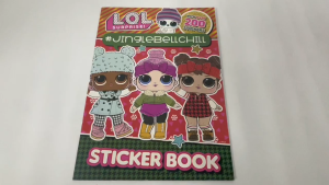 LOL Surprise Jinglebellchill Sticker Book with mazes quizzes games for Kids
