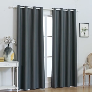 5FT/6FT/7FT/8FT/9FT/10FT 100% blackout curtains double layer black lined soundproof and heat insulation curtains beautiful and unique design