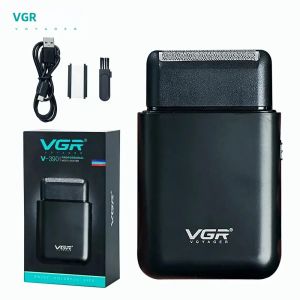 VGR Máy Cạo Râu Điện Chuyên Nghiệp Máy Cạo Râu Xách Tay Mini Máy Cạo Râu Sạc USB Râu Tông Đơ Cho Nam Giới V 390