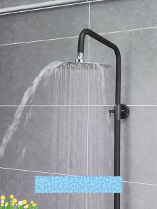 Pressurized Shower Head Bathroom Top Spray Bath Large Water Outlet Single Rain Fixed Area