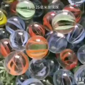 10/50PCS 25/14mm Colorful Glass Marbles - Marble Run Game Solitaire Toy Vase Filler Fish Tank Decor Home Fun Gift For Kids