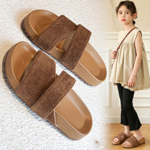 Non-slip Girls Outdoor Open-Toe Slides