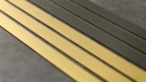 List Plat Strip Mirror Gold Silver Stainless Steel Berperekat Decorative Lines Dekorasi Dinding 3Meter