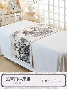 Luxury Beauty Salon Large Flower Bed Flag Coverlet European Style Printed Sheneil Material Special Use High End Floral Pattern