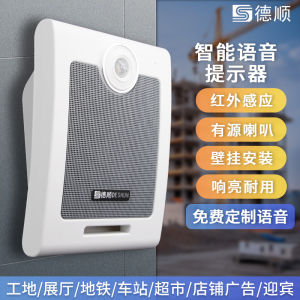 DeShun 610T Voice Prompt Announcer Tourist Spot Background Music Speaker Wall-Mounted Loudspeaker Sensing Audio Device