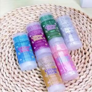Shiny Hair Glitter Stick 6 Colors Face Body Painting Brighten Sequin Waterproof Long Lasting Gel Sequins for Stage Party Makeup