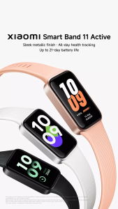 【1 Year Warranty】Xiaomi Smart Band 11 Active 1.47" TFT Display Screen 60Hz High Refresh Rate Up To 21 day Battery Life Android Smartphone Wearable Device Watches