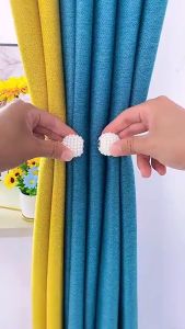 Curtain Pearl Strap Large Magnetic Buckle Simple Binding Rope Pearl Magnetic Buckle Bed Curtain Storage Rope Curtain Buckle Curtain Accessories