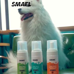 smael Pet Spa มูสโฟมอาบน้ำแห้งแชมพูอาบน้ำแห้งสัตว์เลี้ยง 150 ml. สูตรอ่อนโยนกลิ่นหอม ขนสวยคุณภาพจากสารสกัดมะพร้าว แชมพูแห้งแมว อาบน้ำหมา แชมพูหมา S121 FSA