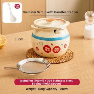 YYIEDERNG | Food-Grade Ceramic Heat-Resistant Pepper Oil Pot