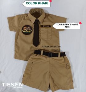 Customize Safari jungle theme outfit premium quality for baby kids birthday outfit