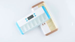HOL Weekly Pill Organizer Portable Medicine Storage Box for Three Meals Pill Box