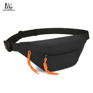 LouisWill Fashion Sports Bag Men Women Outdoor Waist Pack Bags Multi Compartment Chest Bag Adjustable Running Pouch Waterproof Crossbody Bag Money Phone Waist Fanny Pack Jogging Belt Fanny Pack for Fitness Sports Outdoor