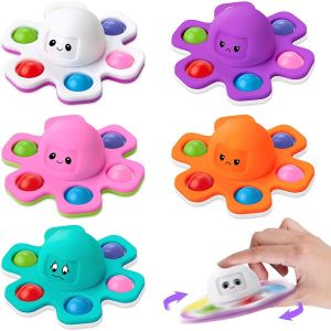 Meade | Antistress Push Bubbles  Fidget Spinner for Kids and Adults Face-Changing Sensory Toy for Autistic Children Anxiety Relief Gifts