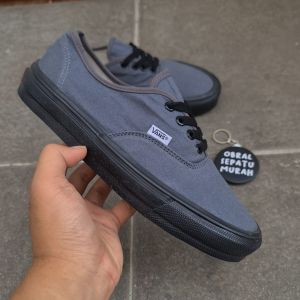 OBRAL SEPATU SNEAKERS PRIA VANESSS AUT MONO ABU FOXING HITAM 36-43 SEPATU VULCANIZED ABU HITAM 100%