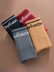 miiow | Pure Cotton High Waist Womens Underwear Antibacterial Breathable Seamless Triangle Panties Absorbing Moisture Slimming Belly